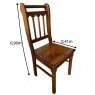 Conjunto de Mesa Redonda 1,10m Madeira Verão com 4 Cadeiras RipadasMel