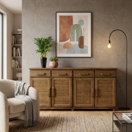 Buffet Madeira 4 Portas 4 Gavetas Milano1,80m