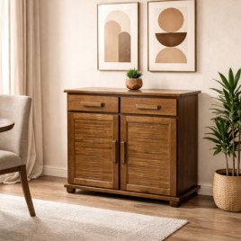 Buffet Madeira 2 Portas 2 Gavetas Milano 0,93m