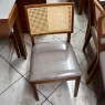 Conjunto de Mesa 1,35x0,90m Tampo Madeira Oval Instambul com 4 Cadeiras Palhinha Mara Mel