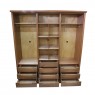 Guarda-Roupa Casal Madeira 2,60m 3 portas de correr branca Stilo