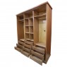 Guarda-Roupa Casal Madeira 2,60m 3 portas de correr branca Stilo