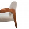 Poltrona Decorativa Kiara Linho Bege