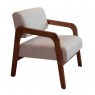 Poltrona Decorativa Kiara Linho Bege