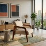 Poltrona Decorativa Kiara Linho Bege