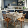 Conjunto de Mesa em Madeira Brisamar Quadrada 0,80m com 4 Cadeiras Mel