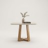 Mesa Avulsa em Madeira Quadrada 0,90m Vidro Off White Bali Mel