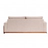 Sofá Living 3 Lugares D33 2,00m Rony 630 Lateral Madeira Linho Bege