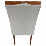 Mesa Londrina 1,80x0,90m vidro Off White com 6 Cadeiras Estofadas Morgana Linho Bege