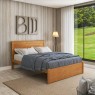 Cama Casal Madeira 1,40m Essenza Peseira Fechada Mel