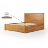 Cama Queen Madeira 1,60m Essenza Peseira Fechada Mel