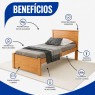 Cama Solteiro de Madeira 0,90m Essenza Peseira Fechada Mel