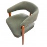 Poltrona Decorativa Karina Costas Madeira Bouclé Guarulhos Verde