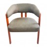 Poltrona Decorativa Karina Costas Madeira Bouclé Guarulhos Verde