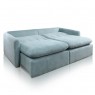 Sofá Cama Retrátil Sem Caixa Molas Ensacadas 2,20m Pillow 18cm Noruega 2 Almofadas Bouclé Verde