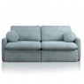 Sofá Cama Retrátil Sem Caixa Molas Ensacadas 2,20m Pillow 18cm Noruega 2 Almofadas Bouclé Verde