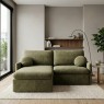 Sofá Cama Retrátil Sem Caixa Molas Ensacadas 2,20m Pillow 18cm Noruega 2 Almofadas Bouclé Verde