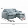Sofá Cama Retrátil Sem Caixa Molas Ensacadas 2,20m Pillow 18cm Noruega 2 Almofadas Bouclé Verde