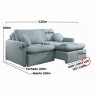 Sofá Cama Retrátil Sem Caixa Molas Ensacadas 2,20m Pillow 18cm Noruega 2 Almofadas Bouclé Verde