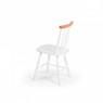 Conjunto de Mesa em Madeira 1,40m Brisamar com 6 Cadeiras Laca Branco/Mel
