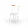 Conjunto de Mesa em Madeira Quadrada 0,80m Brisamar com 4 Cadeiras Laca Branco/Mel