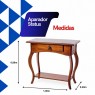 Aparador Madeira 1 Gaveta 0,60m Status Imbuia