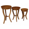 Conjunto de Mesa de Apoio 3 Peças Imbuia