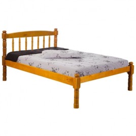 Cama Casal 1,40m Madeira Carmen Mel