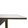 Conjunto de Mesa Esthelita Extensível 1,10-1,60m Vidro Fendi com 4 Cadeiras Milão