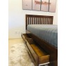 Cama Casal Madeira 1,40m com 4 Gavetas Ipanema