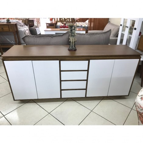 Buffet Show 4 portas 4 gavetas imbuia/off white