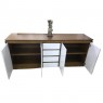 Buffet Show 4 portas 4 gavetas imbuia/off white