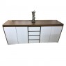 Buffet Show 4 portas 4 gavetas imbuia/off white