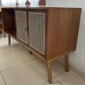 Buffet 2 Portas Palhinha 1,40m Tampo de Madeira Paris Imbuia