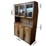 Buffet Milano 3 Portas 3 Gavetas 1,36m Puxador Bolinha/Reto de Madeira Imbuia Clara