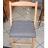 Conjunto de Mesa em Madeira Dobrável Prática 0,90m com 4 Cadeiras Mel