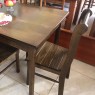 Conjunto de Mesa Verão 1,20m Tampo de Madeira com 4 Cadeiras