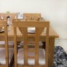 Conjunto de Mesa Itália Extensível 1,10-1,70m Tampo Madeira com 4 Cadeiras