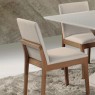 Conjunto de Mesa de Madeira Extensível 1,20-1,65m Off White com 4 Cadeiras Helena