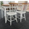 Conjunto de Mesa em Madeira Brisamar 1,10m com 4 Cadeiras Laca Branca/Mel