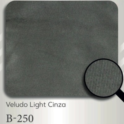 B-250 veludo light cinza